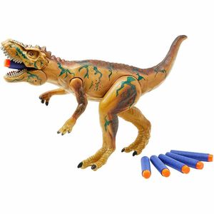 Lançador De Dardos - 2 Em 1 - Dino Attack Com Luz E Som - T-Rex - Multikids