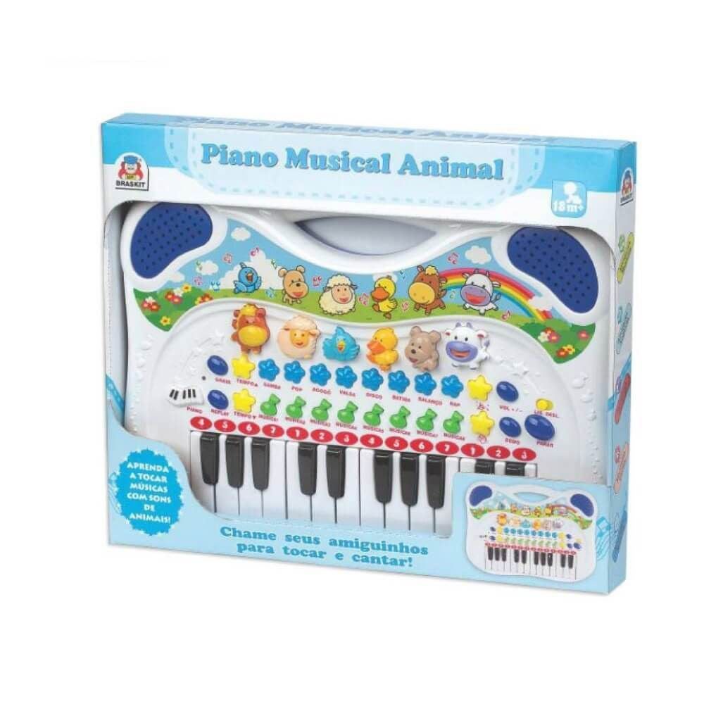 Piano Teclado Infantil Musical Educativo Som De Animais