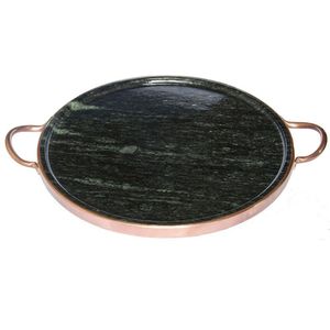 Forma De Pedra Sabão Para Pizza Curada 37 Cm