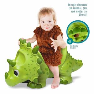 Andador Infantil - Dinossauro - Giant Dinos - Tricerátops - Roma