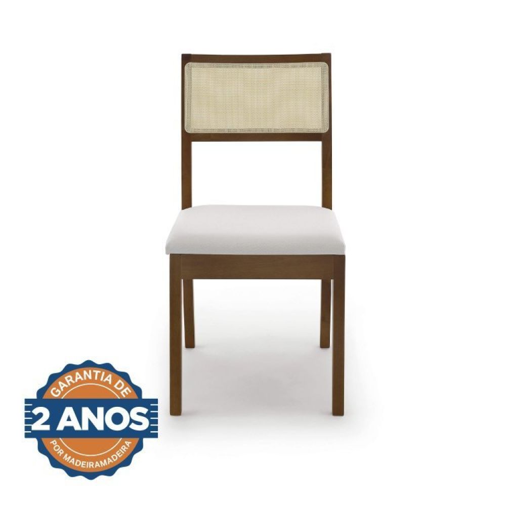 Conjunto Mesa de Jantar e 6 Cadeiras Tiê CabeCasa MadeiraMadeira