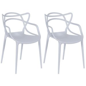 Kit 2 Cadeiras Allegra - Cinza