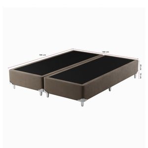 Base Box Queen 158x198cm Marrom