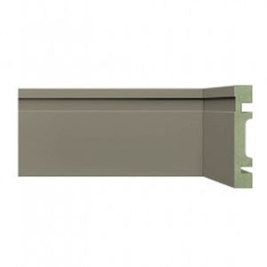 Kit Rodapé De Mdf 7cm X 15mm X 2,40m 20 Barras Com Friso Resistente A Umidade 702 Moldufama Cinza Titanium