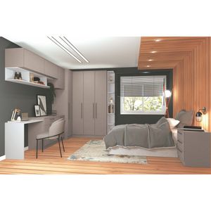 Módulo Mesa De Canto Office Requinte+ Branco Line