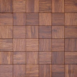 Pastilha De Madeira Glass Mosaic 30cmx30cm (placas) Marrom