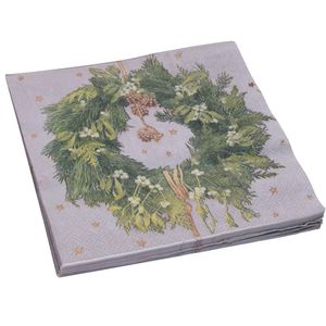 Guardanapo De Papel Folha Dupla Vizapi Guirlanda 1495 33Cm - 20 Unidades Cinza