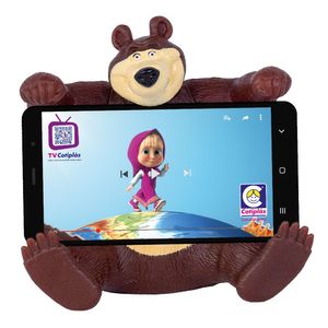 Boneco E Suporte De Celular - Masha E O Urso - Urso - Cotiplás