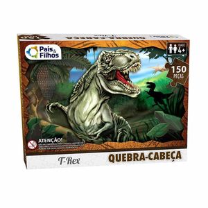 Quebra-Cabeça Infantil - 150 Peças - T-Rex - Pais E Filhos