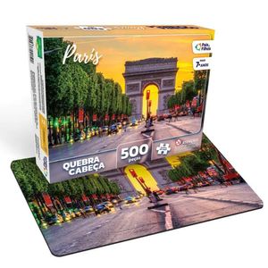 Quebra-Cabeça - 500 Peças - Arco Do Triunfo - Paris - Pais E Filhos
