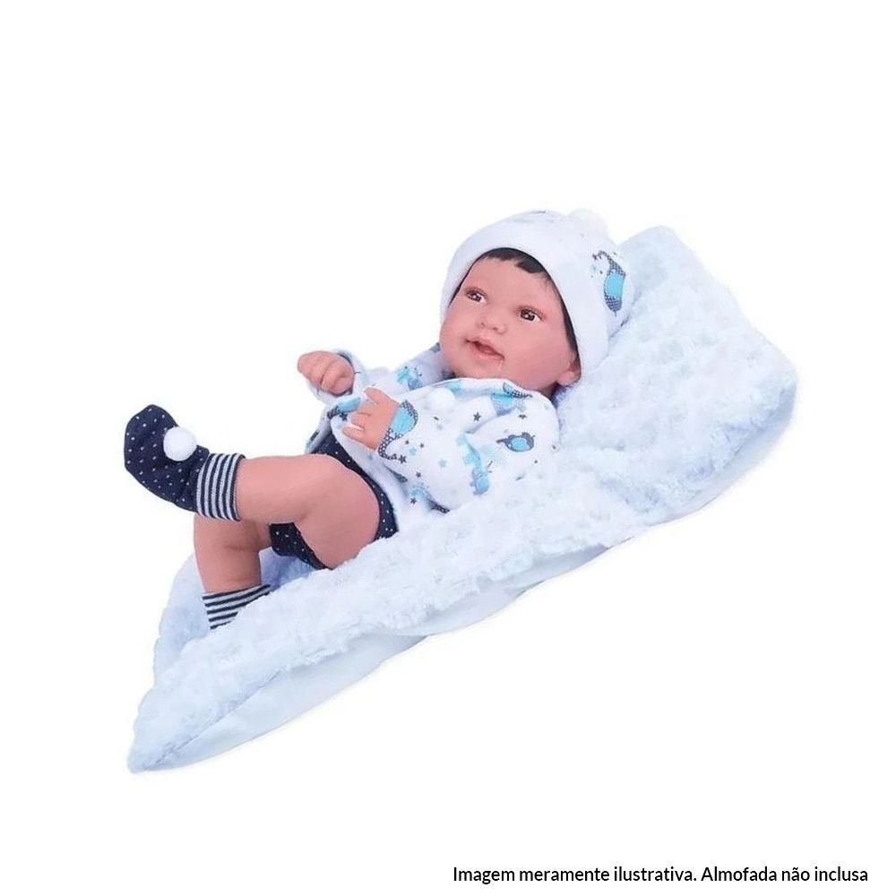 Boneca Bebê Reborn Baby Reborn Anny Doll Menino - 2440 - Cotiplás