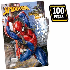 Quebra-Cabeça - 100 Peças - Marvel - Spiderman - Toyster