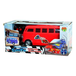 Carrinho De Controle Remoto - Kombi - Vermelho - Dm Toys
