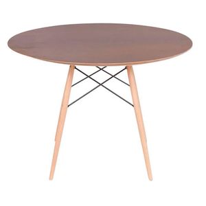 Mesa Eames Eiffel Redonda 107cm - Imbuia