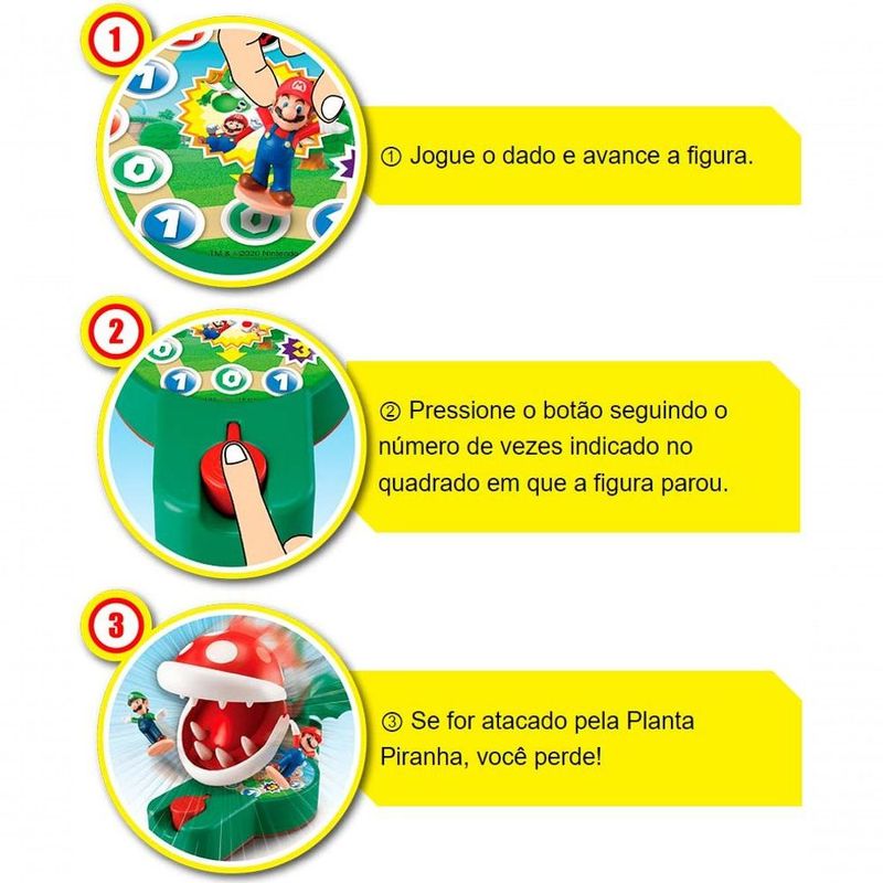 Jogo Infantil - Super Mario - Piranha Planta Escape - Epoch