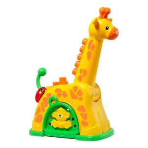 Blocos De Montar - Baby Land - Girafa De Atividades - Amarela - Cardoso Toys