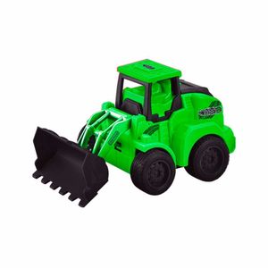 Carrinho De Fricção - Mini Trator - Pá Articulada - Verde - Unik Toys