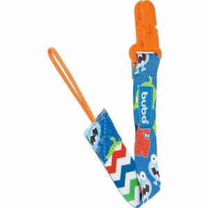 Prendedor De Chupeta Bebê - Monstrinhos - Azul - Buba
