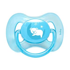 Chupeta - Silicone Ultra Soft - 6M - Comfort - Urso Azul - Buba