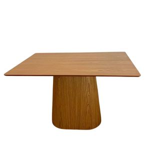 Mesa De Jantar Cone 160X90 Base Freijó Tampo Freijó Marrom