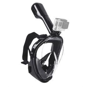 Máscara de Mergulho Surface Preta L/xl com Adaptador para Câmeras de Ação