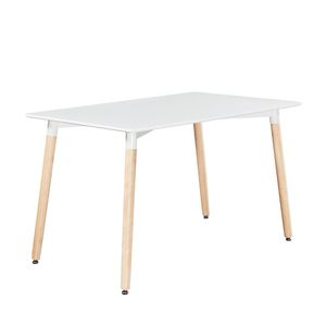 Mesa Eiffel 120cm Retangular Branco Facthus