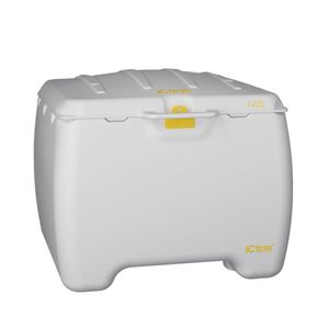 Baú 140lt Branco Para Moto - Icbras - Cor: Branco