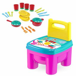 Cadeirinha Com Acessórios - Brinkadeira Cozinha - Dismat