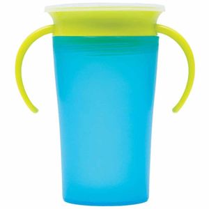 Copo De Treinamento 360 Bebê - Alça Removível - 260Ml - Azul - Buba
