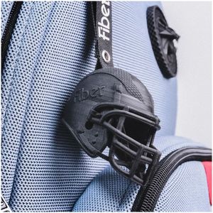 Chaveiro Fiber Sports 3D Capacete Futebol Americano Preto