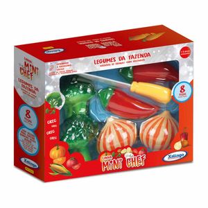 Conjunto Cozinha E Comidinha - Mini Chef - Legumes Da Fazenda - Xalingo