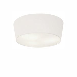 Kit 2 Plafon Cone Cúpula em Tecido 12/40x35cm Branco Bivolt
