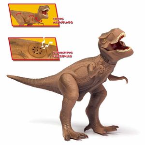Figura Com Som - Dino World - Dinossauro Tyrannosaurus Rex - Cotiplás