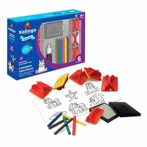 Conjunto De Artes E Atividades - Unicórnios - Carimbos - Xalingo