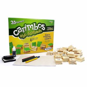 Conjunto De Artes E Atividades - Carimbos Abc Ilustrado - Xalingo