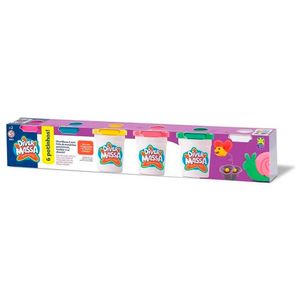 Kit Massinha De Modelar - Diver Massa - 6 Potes - Divertoys