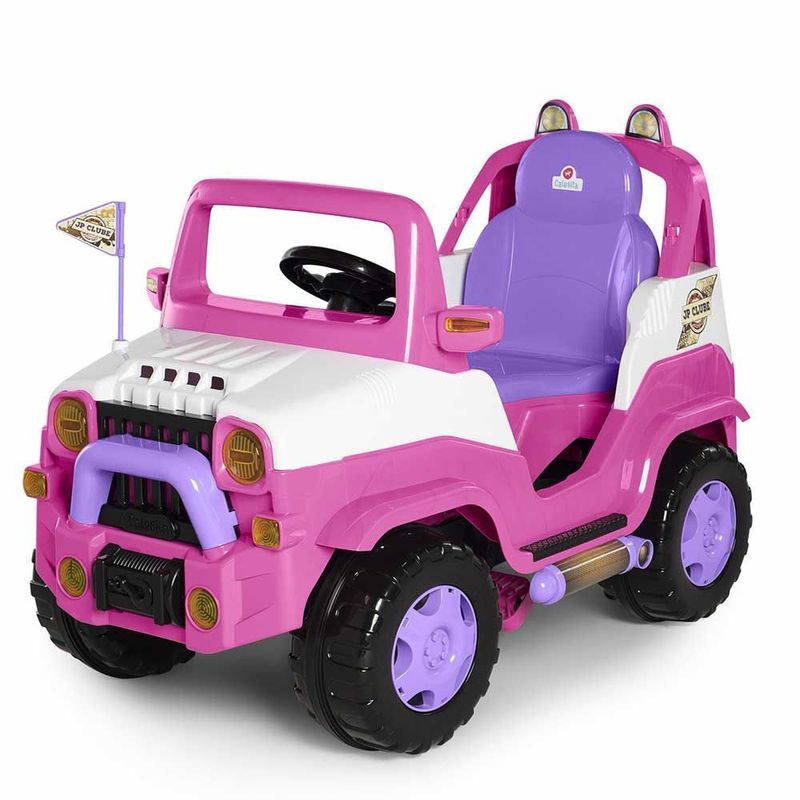 Moto Eletrica Infantil Bandeirante Super Thunder 12V Pink - Maçã