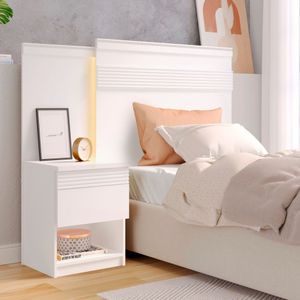 Cabeceira Solteiro 147cm Granada Móveis Fazzio Branco