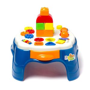 Mesa De Atividades Didáticas - Play Time - Azul - Cotiplás