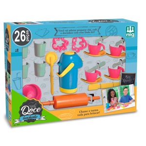 Kit Utensílios Infantil - Doce Lanchinho - 26 Peças - Nig Brinquedos