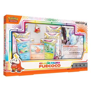 Box De Cartas - Pokémon Ei - Paldea - Fuecoco - Copag