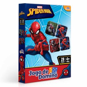 Jogo De Dominó Infantil - Marvel - Spiderman - 28 Peças - Toyster