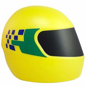 Luminária Infantil - Led E Fluorescente - Capacete - Amarela - Decorfun