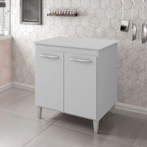Balcao Multiuso 70cm 2 Portas 9240 Branco Mobbs Branco