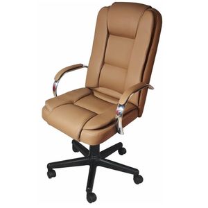 Cadeira Escritório Giratória Euro Presidente Ergo Decor Caramelo