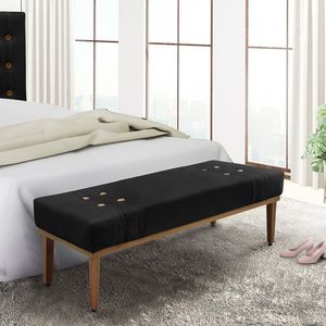 Calçadeira Recamier Queen Gênova Spezzia Decor Preto