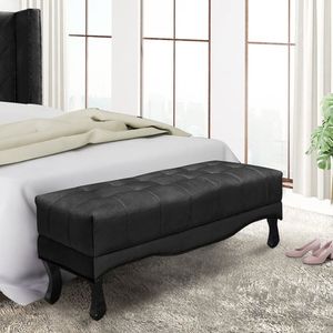 Calçadeira Recamier King Vicenza Spezzia Decor Preto