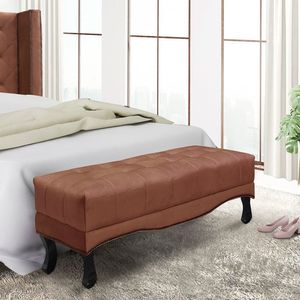 Calçadeira Recamier Solteiro Veludo Vicenza Spezzia Decor Cobre