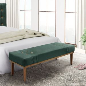 Calçadeira Recamier Casal Gênova Spezzia Decor Verde Floresta