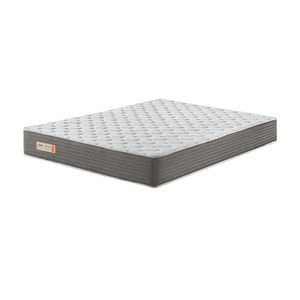 Colchão Viúva Ecoline Espuma D45 Veludine 128x188x25cm Cinza/branco
